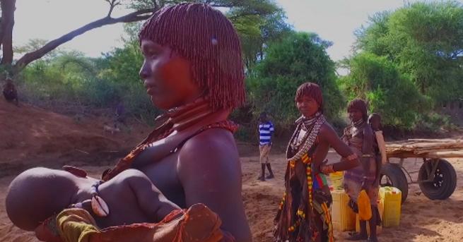 В долината на Омо в югозападна Етиопия източен Южен Судан