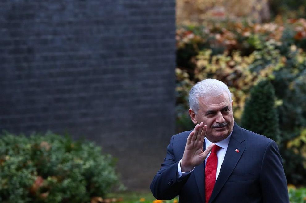 Турският премиер Бинали Йълдъръм на посещение в Лондон