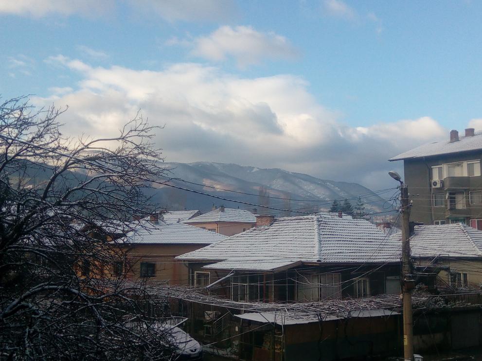 Снежна картина в Кюстендил