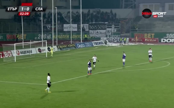 Етър - Славия 1:1 /първо полувреме/