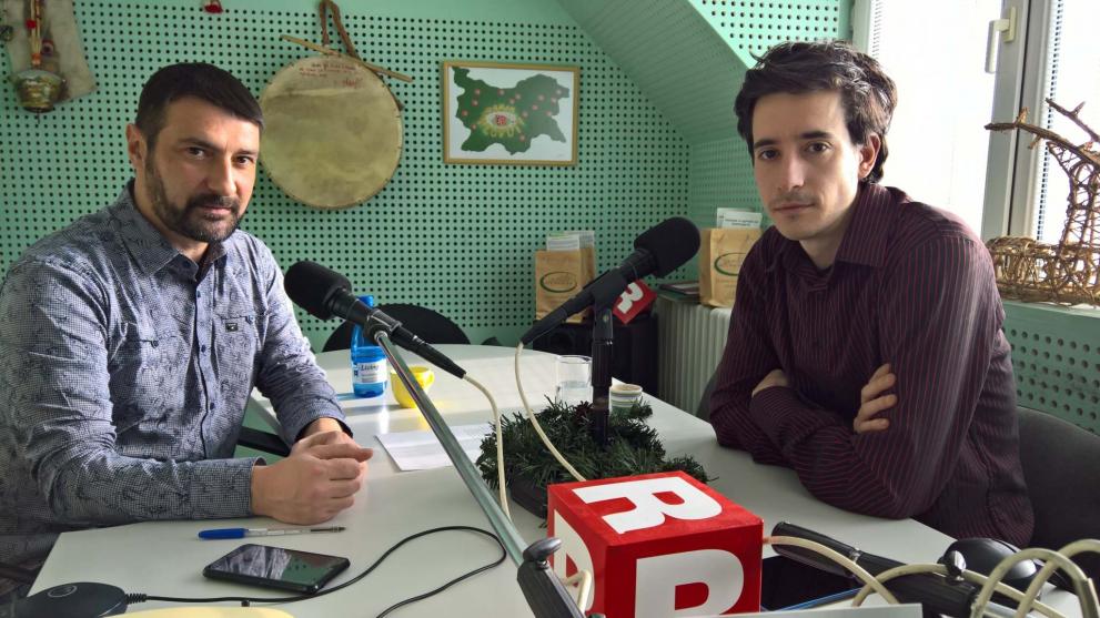 Съавторът Теодор Караколев и водещият Кирил Кирилов