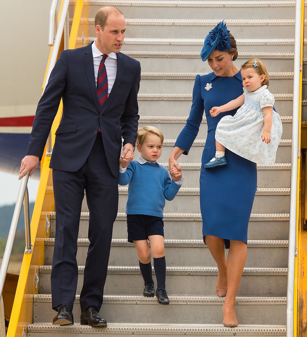 Уилям, Кейт, Джордж и Шарлот пристигат в Канада през септември 2016 година