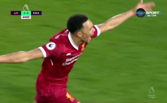 Ливърпул нямаше никакви трудности в домакинството си срещу Суонси от