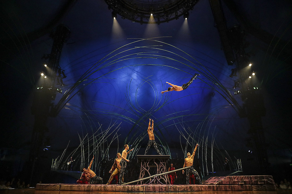 Представлението "Amaluna" на Цирк дю Солей в Рио де Жанейро, Бразилия