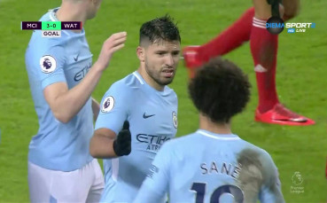 Агуеро оформи класиката срещу Уотфорд