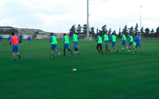 С тежки бегови упражнения протече последната тренировка на Левски в