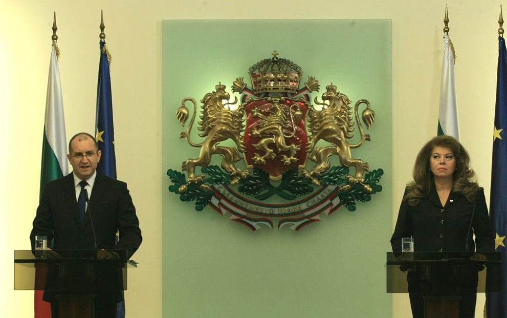 Президентът Румен Радев и вицепрезидентът Илияна Йотова