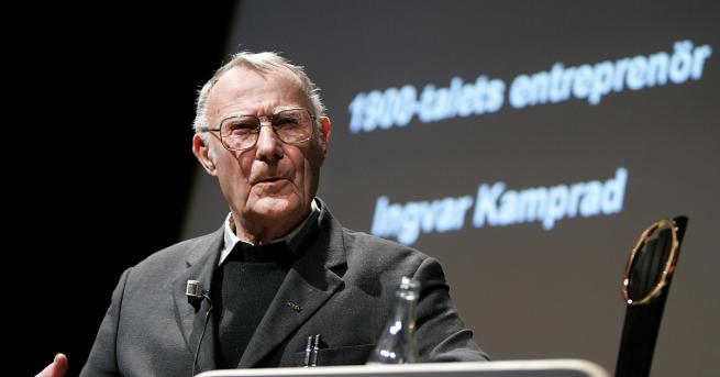 Ингвар Кампрад основателят на шведската мебелна верига Икеа Ikea е