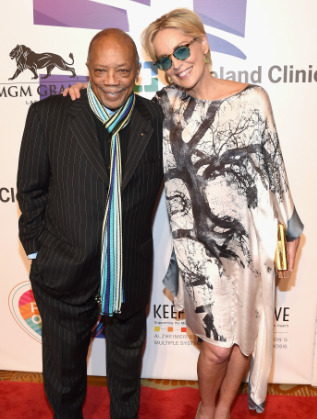  Куинси Джоунс и Шарън Стоун 