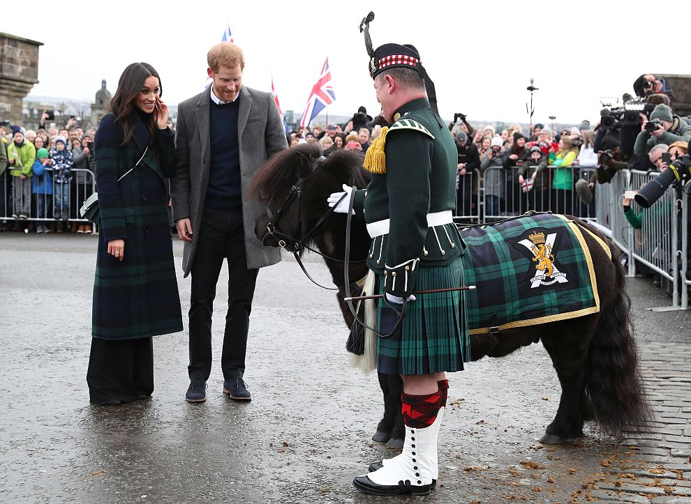 Принц Хари и Меган Маркъл в Единбург