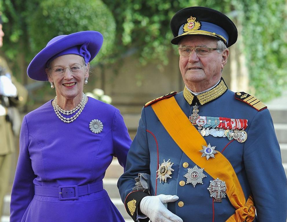 Принц Хенрик и датската кралица Маргрете Втора