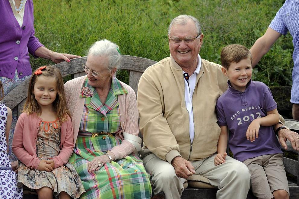  Принц Хенрик и датската кралица Маргрете Втора 