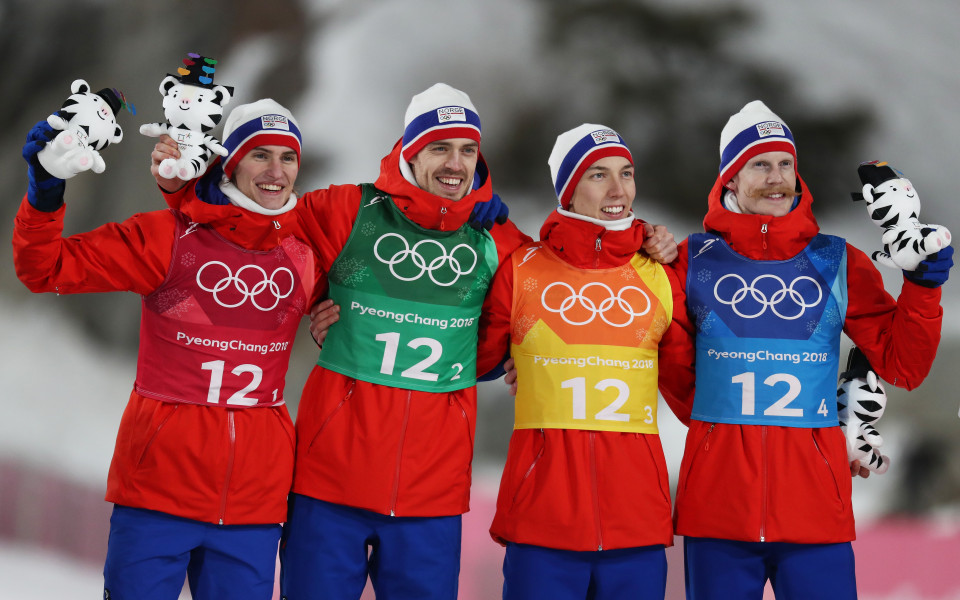 Норвегия триумфира в отборните ски скокове от голяма шанца
