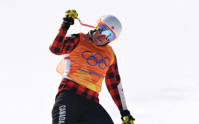 Канадският състезател по ски крос Дейвид Дънкан съпругата му Мая