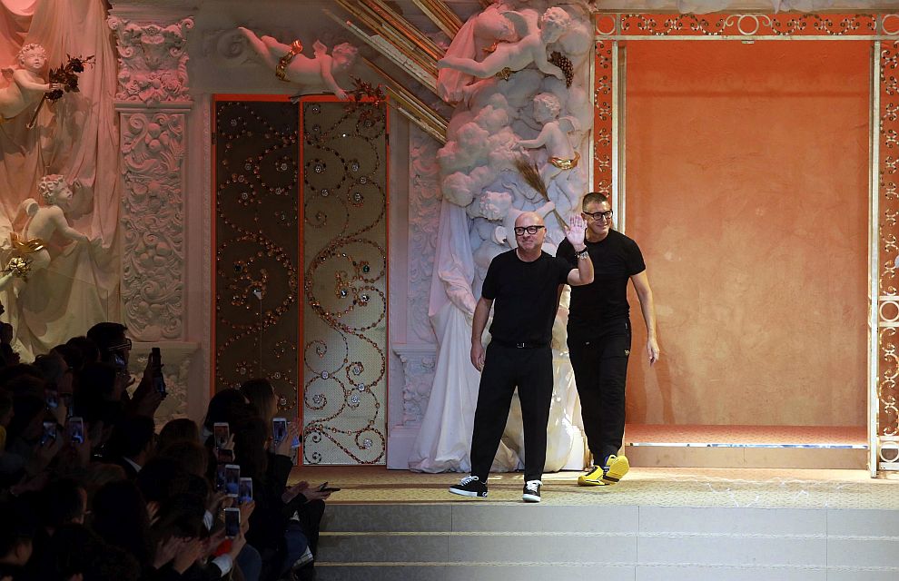 Доменико Долче и Стефано Габана на Седмицата на модата в Милано