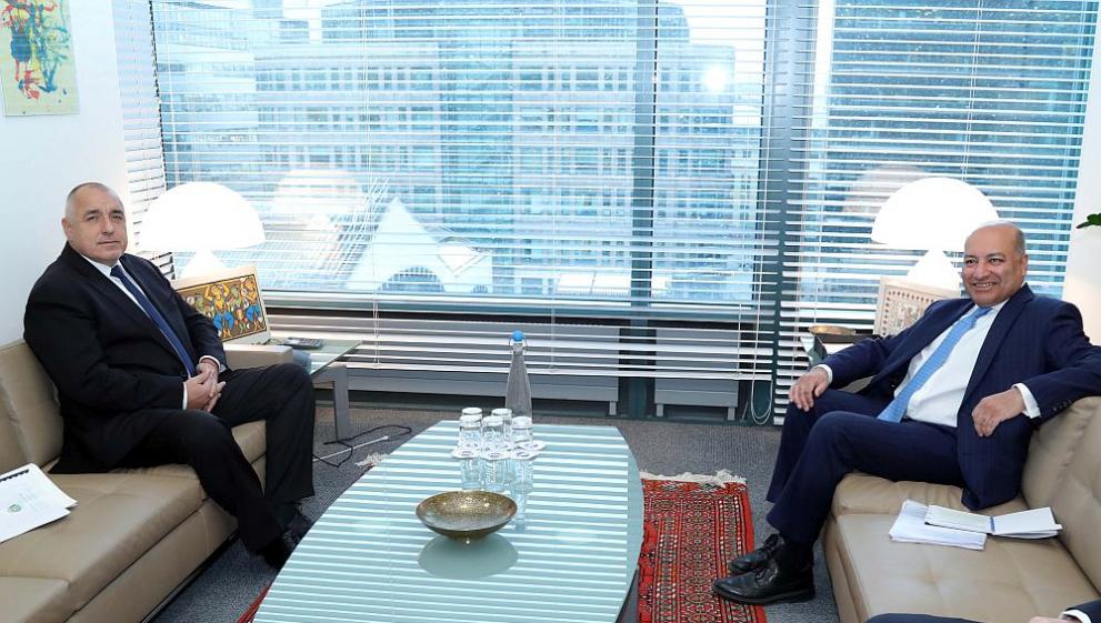  Бойко Борисов и ръководителят на Европейска банка за възстановяване и развитие Сума Чакрабарти 