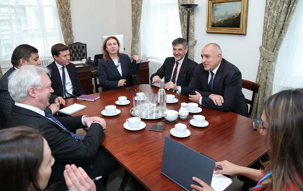 Борисов се срещна с представители на правителството на Великобритания