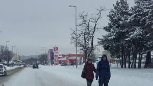 Хасково зима тротоари