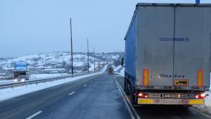 пътища зима