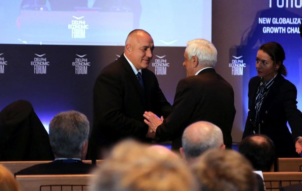  Бойко Борисов по време на Третия Делфийски стопански конгрес, 