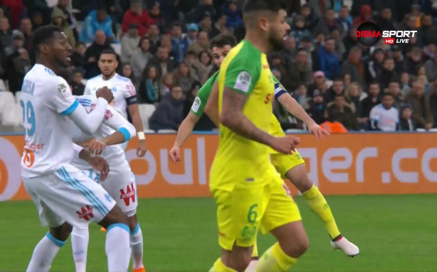 Отборът на Нант води на Олимпик Марсилия с 1 0 като