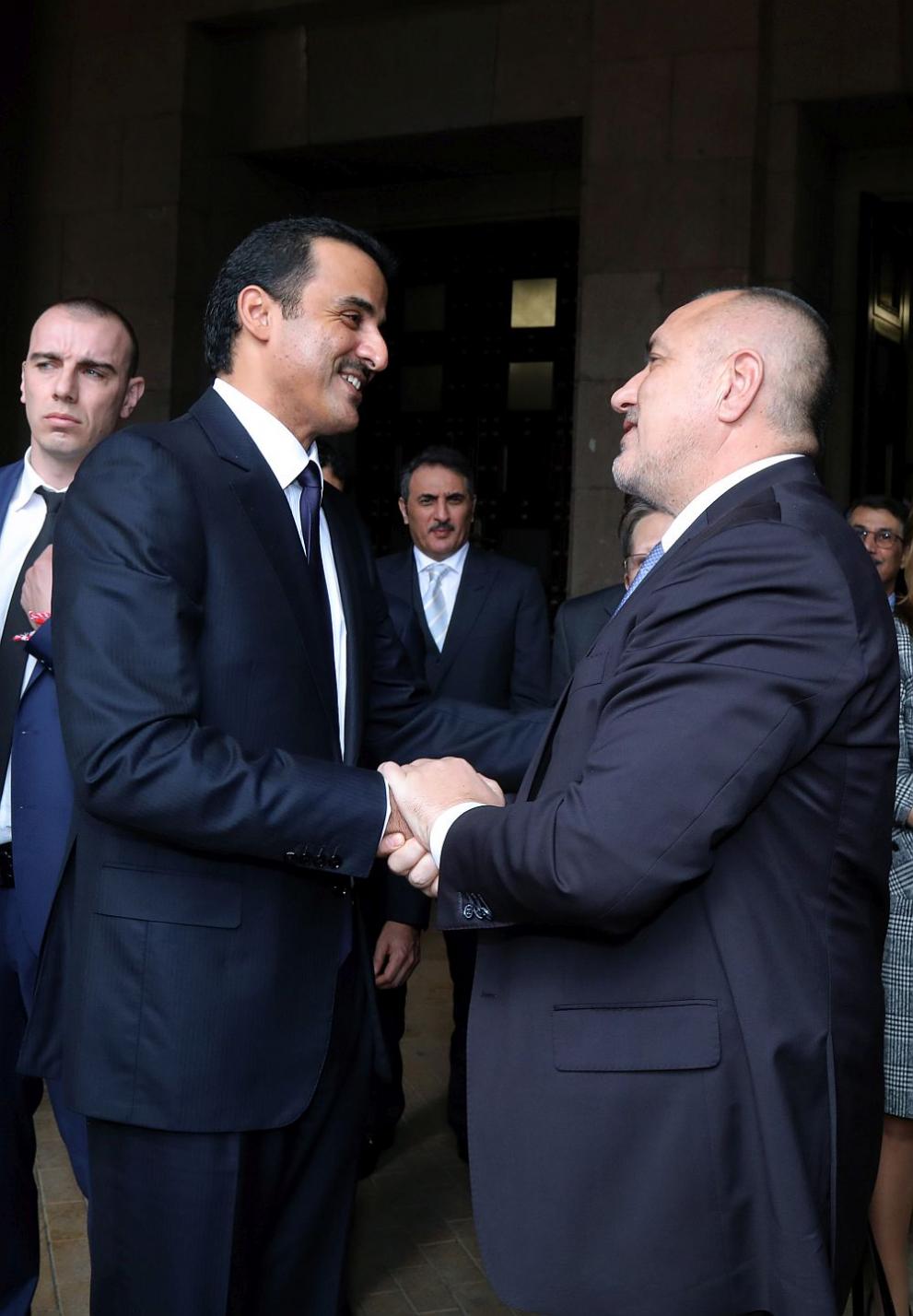  Премиерът Бойко Борисов и емирът на Катар шейх Тамим бин Хамад Ал Тани 