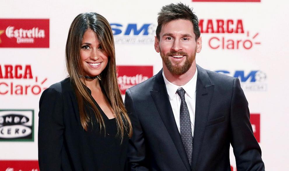  Лионел Меси и брачната половинка му 