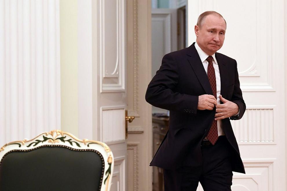  Владимир Путин, който завоюва четвърти президентски мандат, се срещна със съперниците си в конкуренцията за Кремъл 