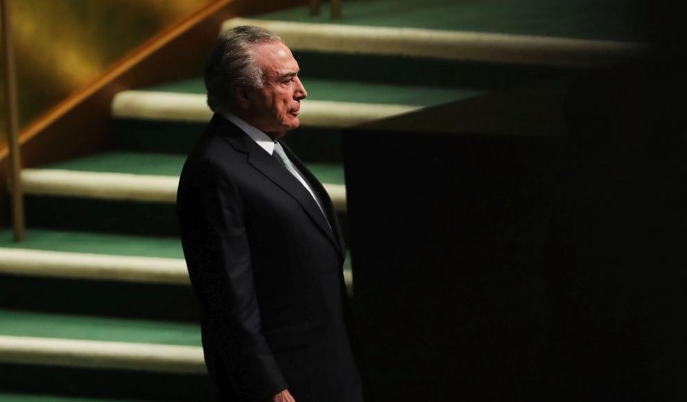 Мишел Темер бе на президентския пост в Бразилия от 2016 до края на 2018 г.