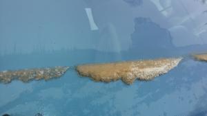 жълт сняг с пясък от Сахара