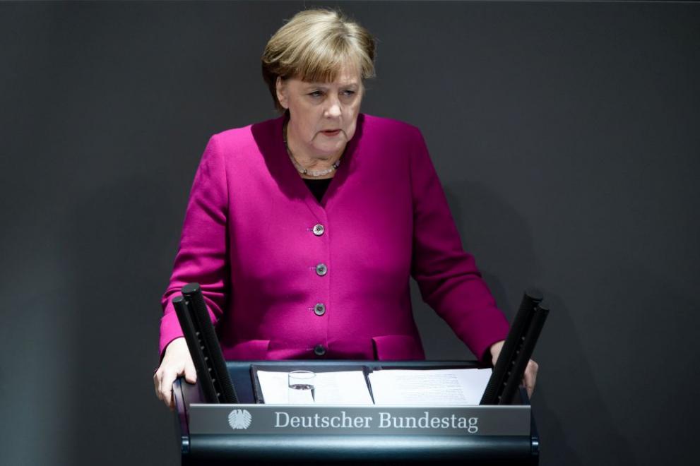 Канцлерът Ангела Меркел в първата си реч пред Бундестага след преизбирането й за четвърти мандат