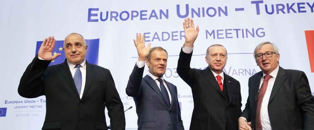 Пресконференцията след срещата ЕС - Турция