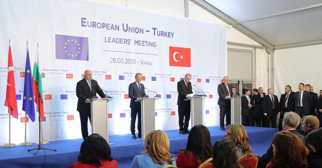 Председателите на Европейския съвет и Европейската комисия българският премиер и