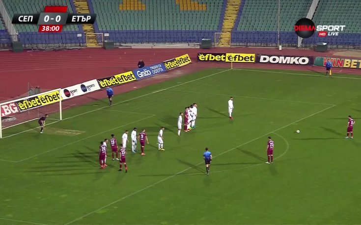 Галчев закова Етър от фаул - 1:0