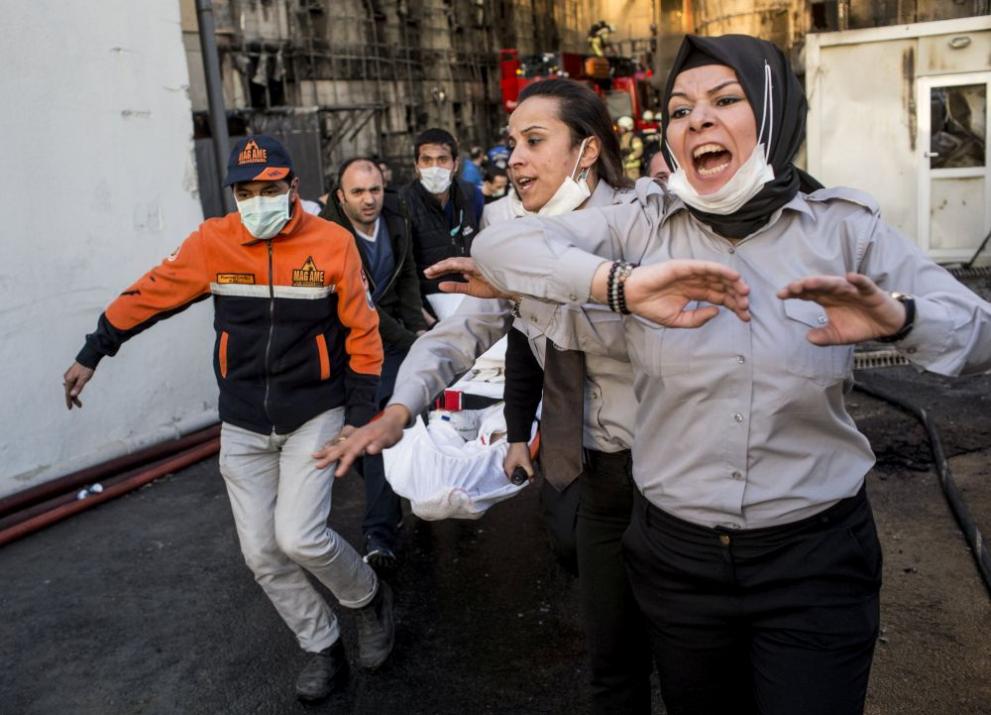  пожар болница истанбул 