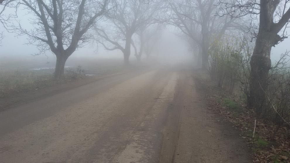 Мъгла път
