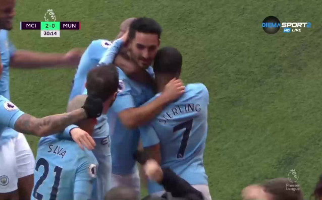 Манчестър Сити удвои своя аванс 2 0 в дербито срещу