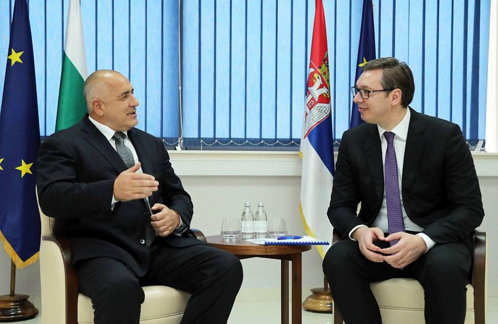  Министър-председателят Бойко Борисов и президентът на Сърбия Александър Вучич 