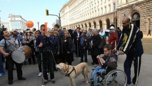 протест на хора с увреждания