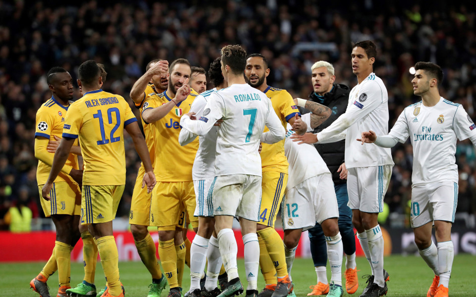 Полицията разтървала играчите на Реал и Ювентус