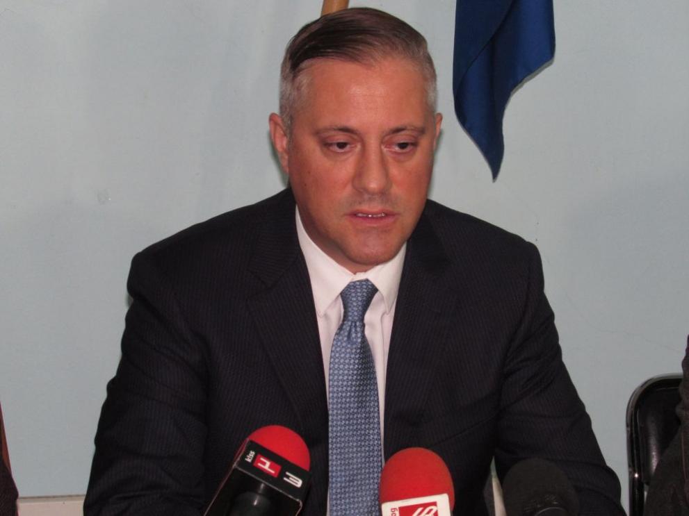 Причина за схватката бе, че част от партийците искат оставката на лидера на СДС Божидар Лукарски (на снимката)