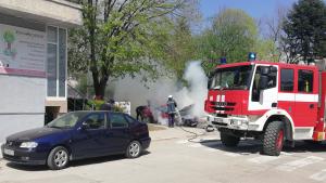 Добрич автомобил пожар