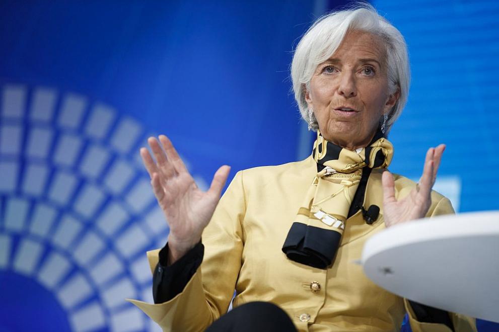  Управляващият шеф на МВФ Кристин Лагард 