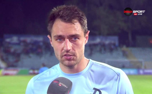 Голмайсторът на Дунав Русе Васил Шопов който реализира единственото попадение