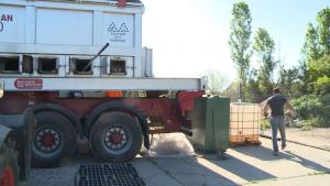 В старозагорското село Калояновец се извършва изгаряне на животински трупове