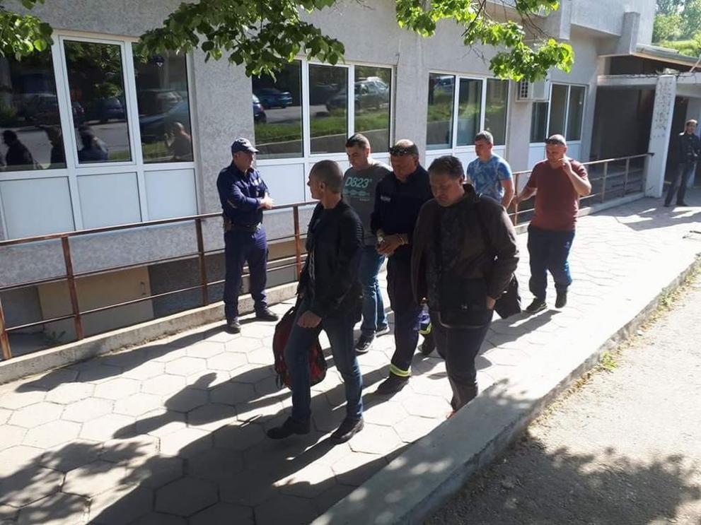Снимка от деня на задържането на инспекторите от ДАИ-Благоевград