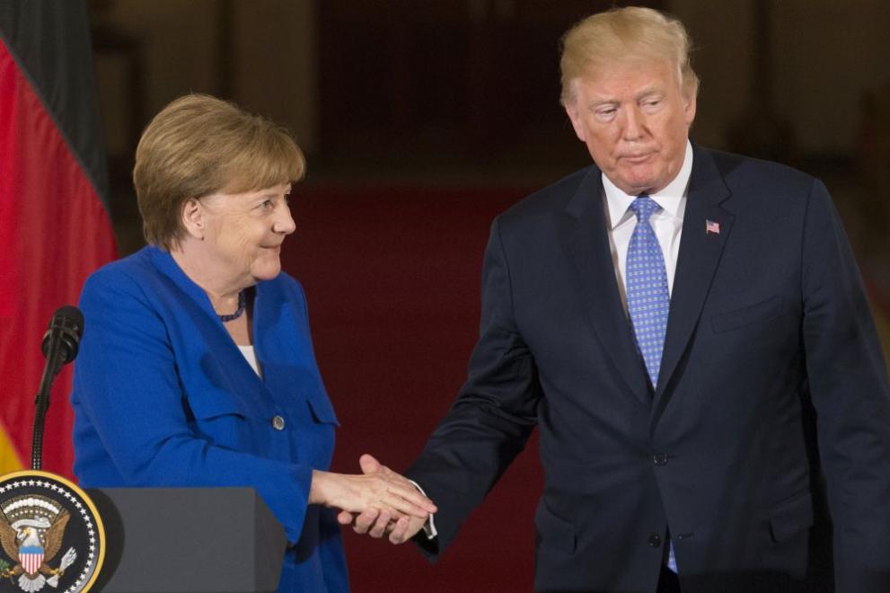 Ангела Меркел и Доналд Тръмп