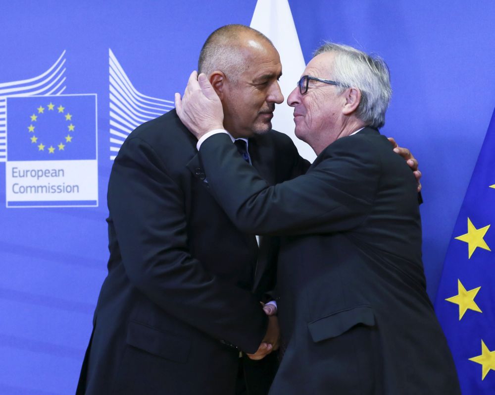 Българският премиер Бойко Борисов и председателят на ЕК Жан-Клод Юнкер.