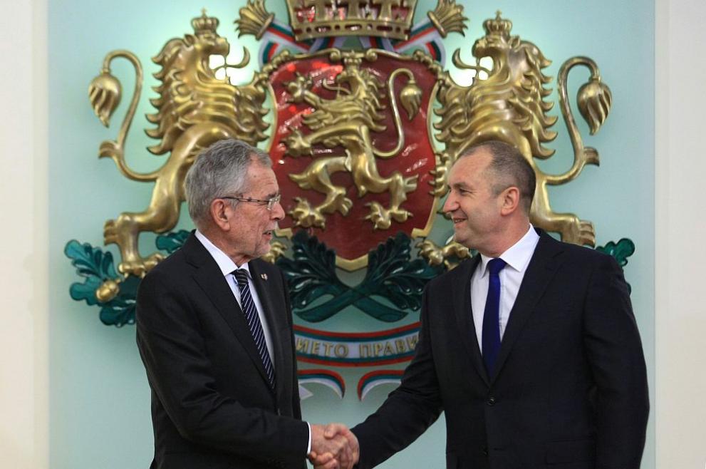 Президентът Румен Радев и австрийският му колега