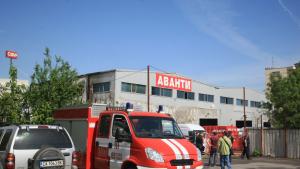 склад пожар